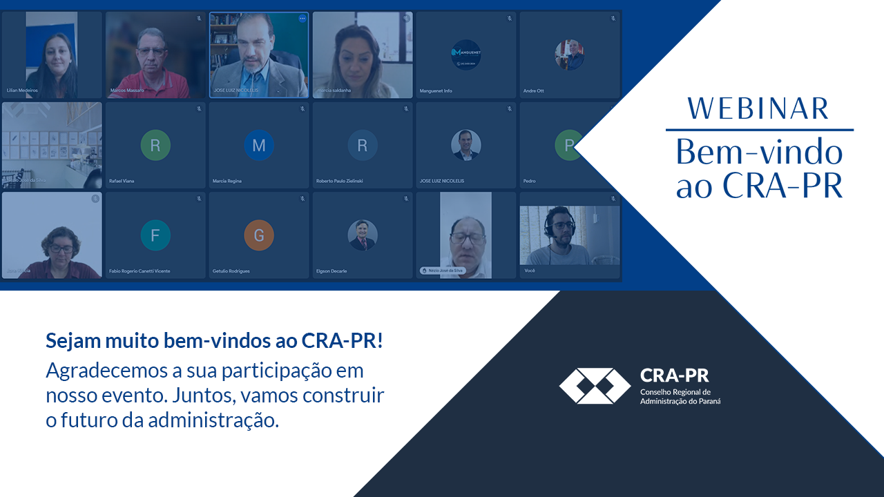 You are currently viewing Boas-vindas: CRA-PR recebe novos registrados em evento online