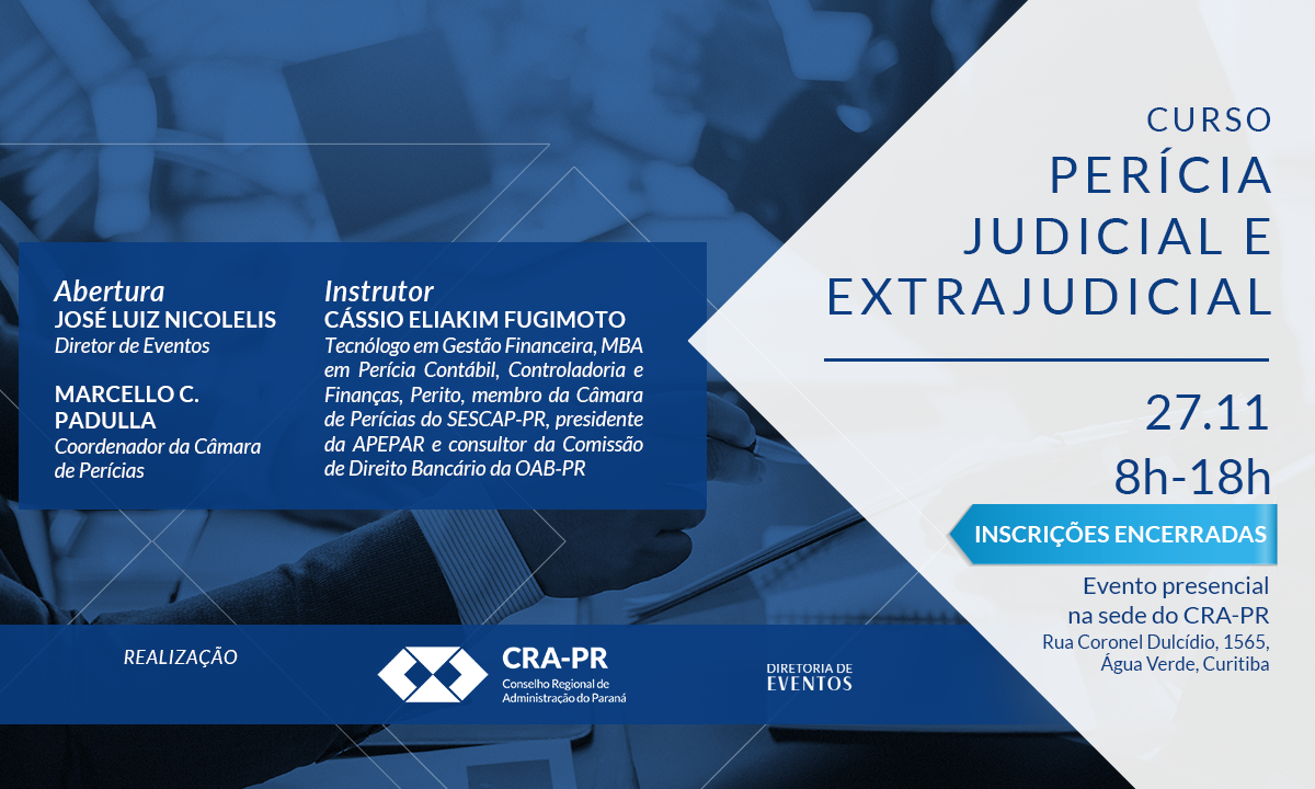 Read more about the article Curso de Pericia Judicial e Extrajudicial