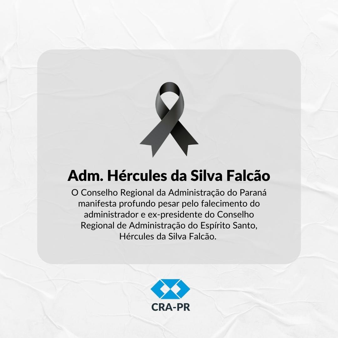 Read more about the article Nota de Falecimento Adm. Hércules da Silva Falcão