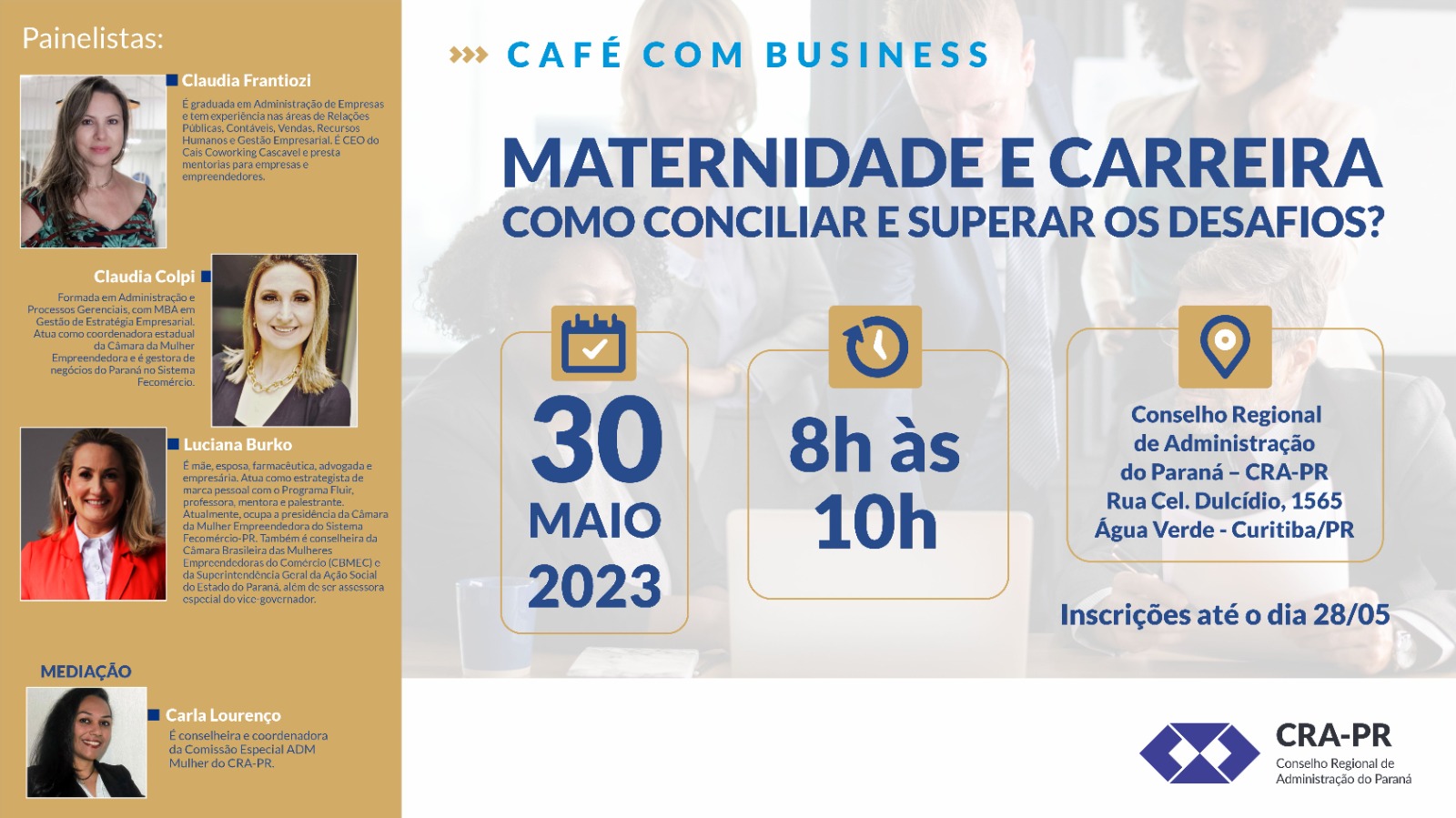 You are currently viewing Café com Business – Maternidade e Carreira: como conciliar e superar os desafios?