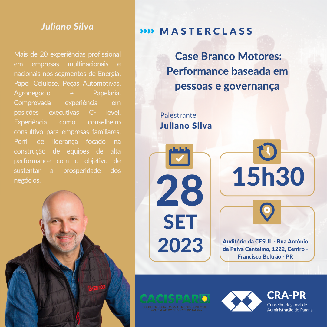 Read more about the article Masterclass – Case Branco Motores: Performance baseada em pessoas e governança